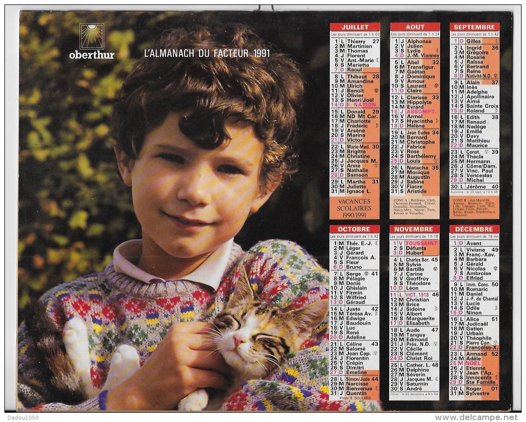 Almanach Du Facteur 1991 - Grossformat : 1991-00