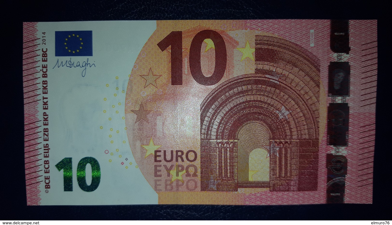 10 Euro S004I6 Italy SA Ch 08 Draghi Perfect UNC - 10 Euro