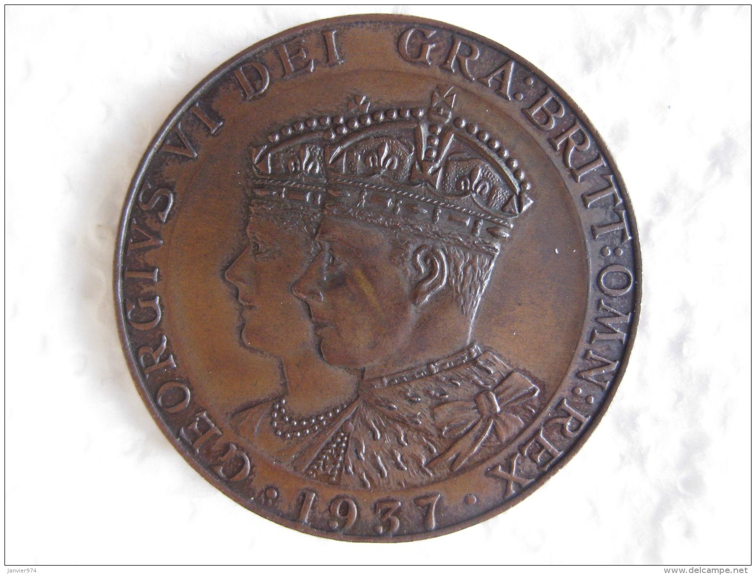 Medal King George VI And Queen Elizabeth Commemoration 1937 - Sonstige & Ohne Zuordnung