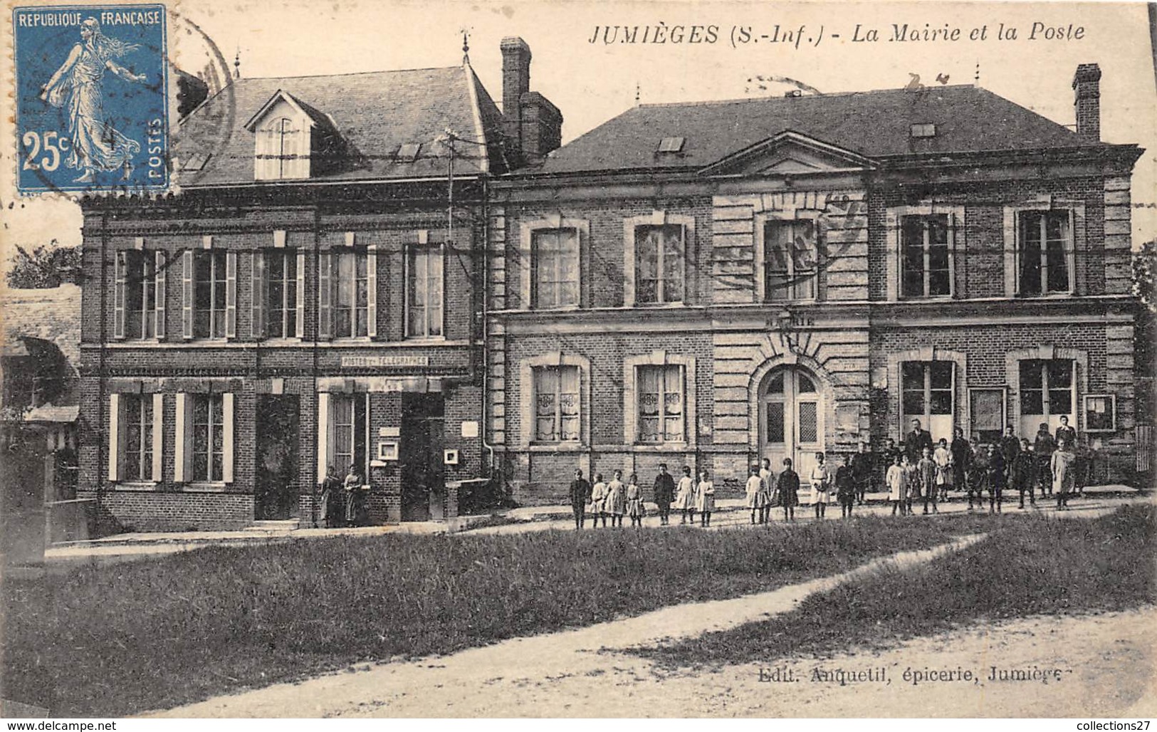 76-JUMIEGES- LA MAIRIE ET LA POSTE - Jumieges