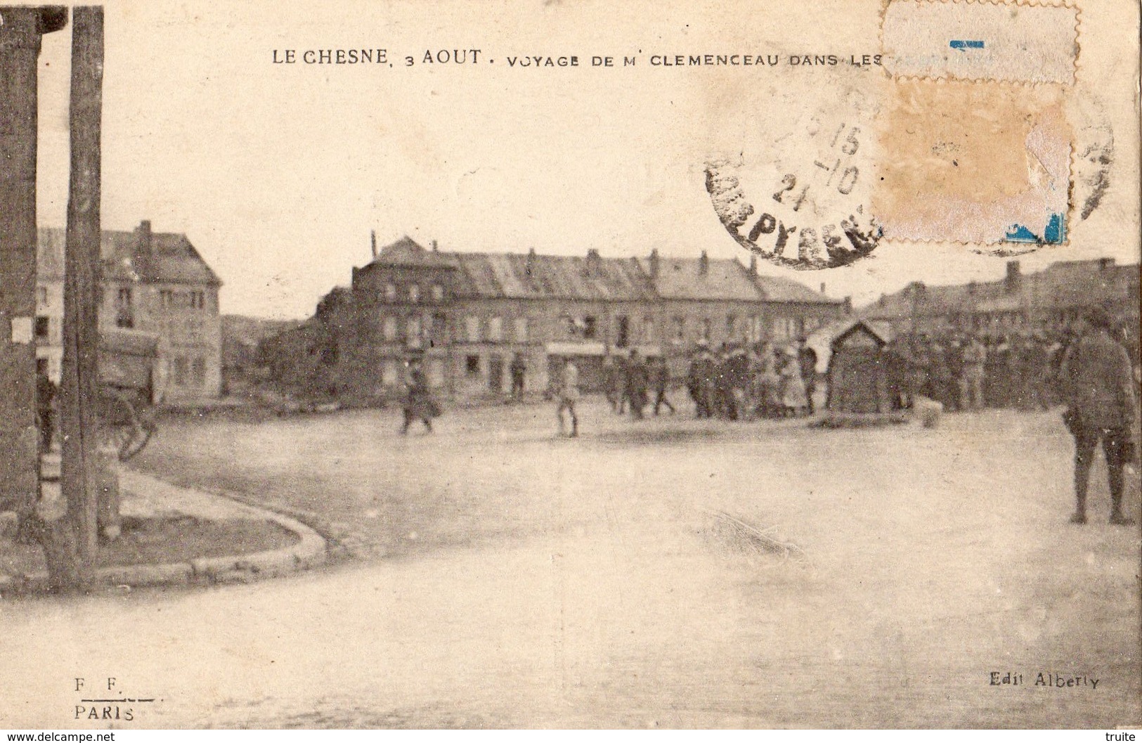 LE CHESNE 3 AOUT VOAYAGE DE M CLEMENCEAU - Le Chesne