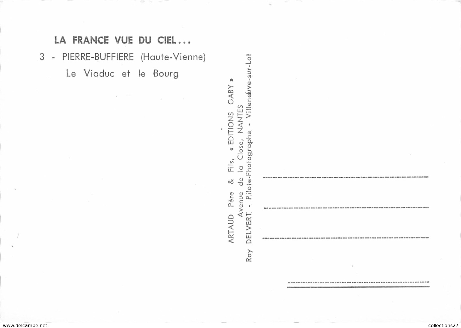 87-PIERRE-BUFFIERE- LE VIADUC ET LE BOURG - Pierre Buffiere