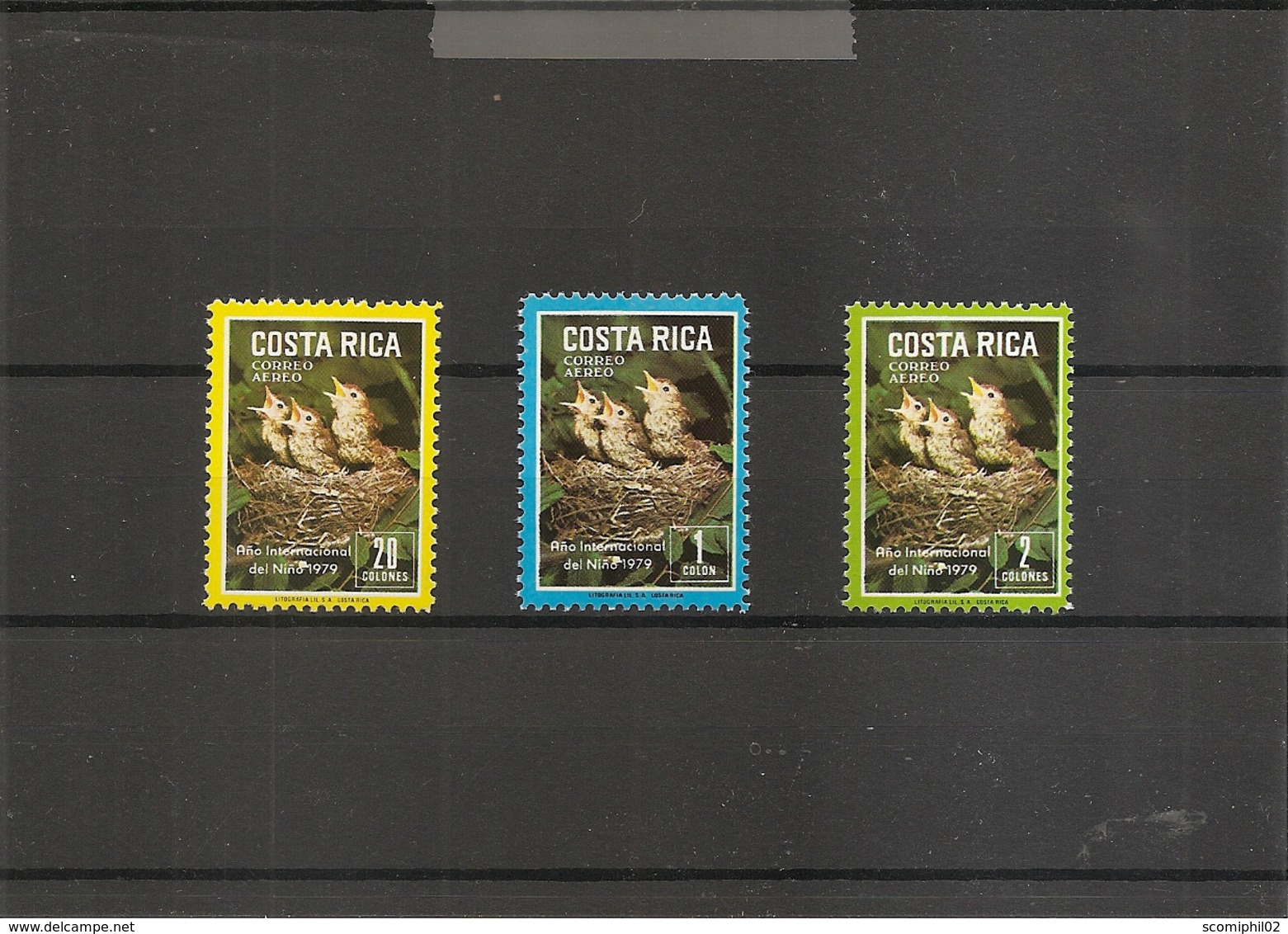 Moineaux ( PA 719/721 XXX -MNH- Du CostaRica) - Sparrows