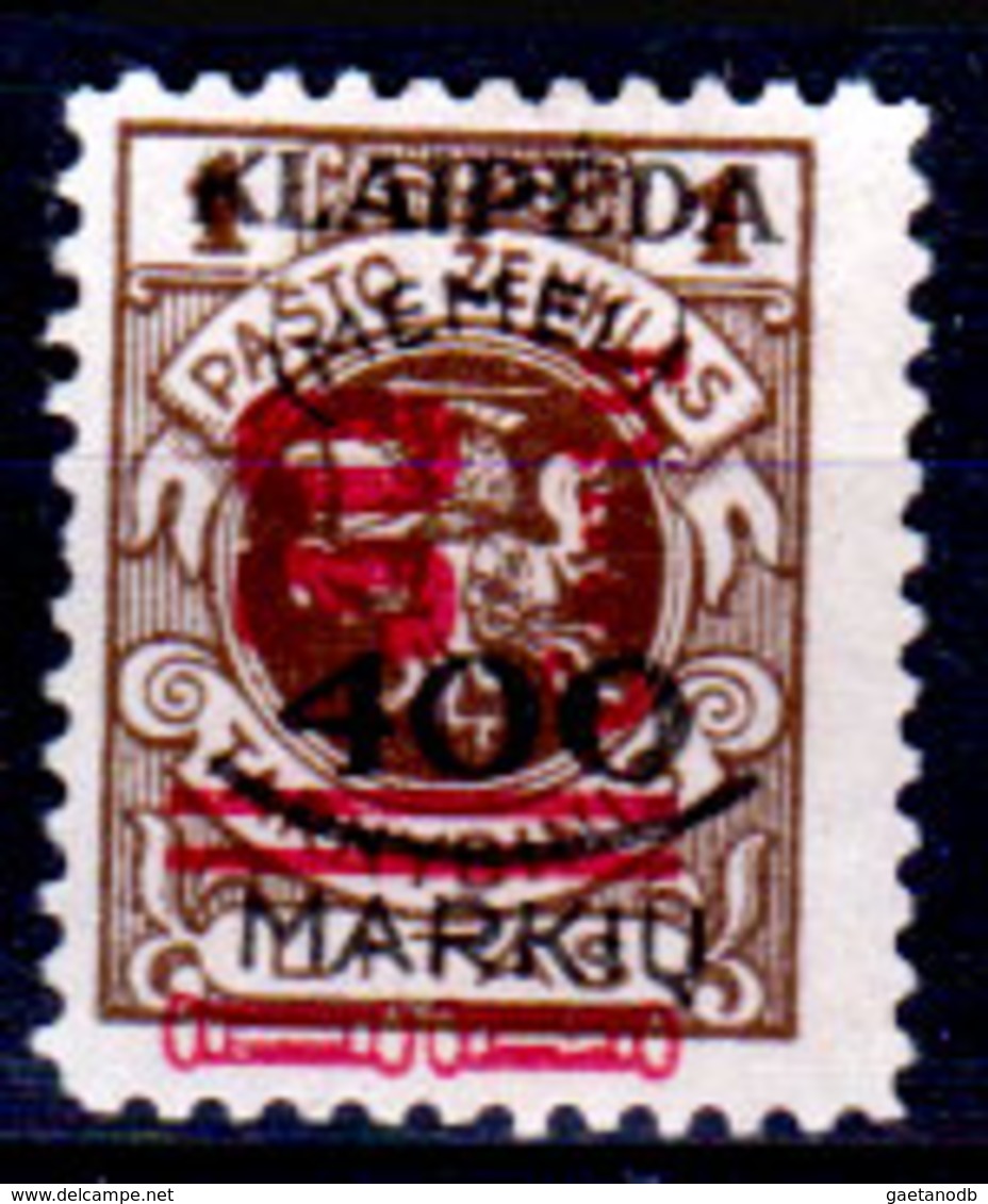 Memel-036 - Emissione 1923 (o) Used - Senza Difetti Occulti. - Gebraucht