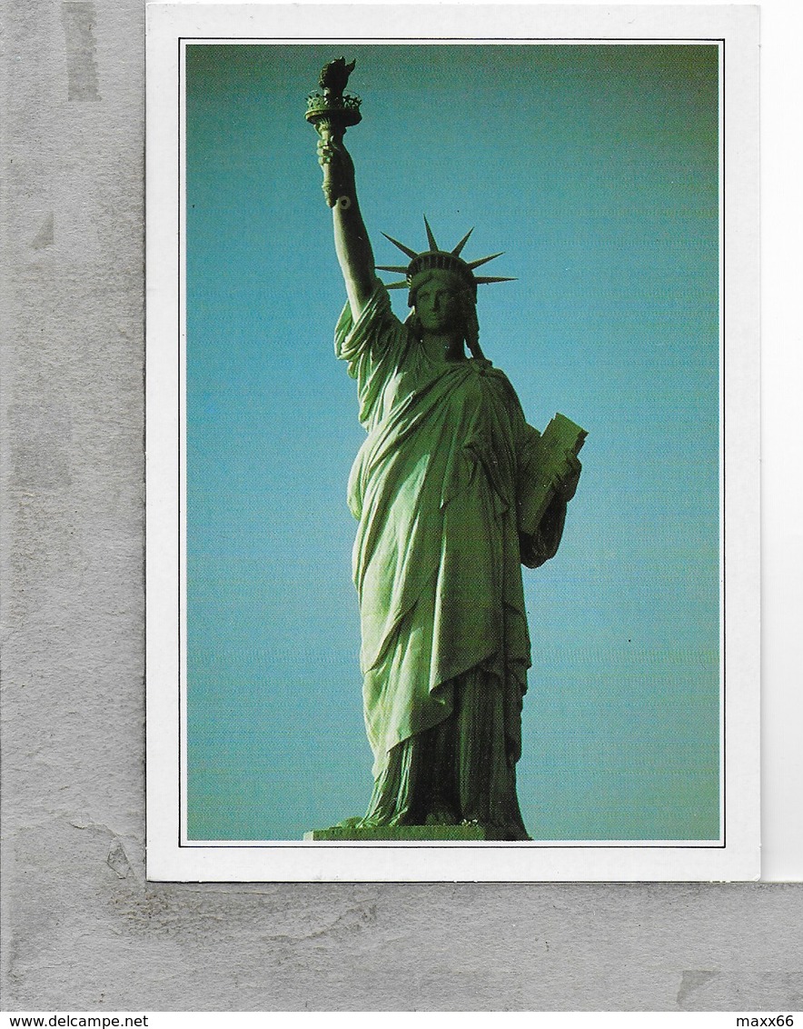 CARTOLINA NV DE AGOSTINI - USA - New York - La Statua Della Libertà - Vedute Dal Mondo - 10 X 15 - Statue Of Liberty