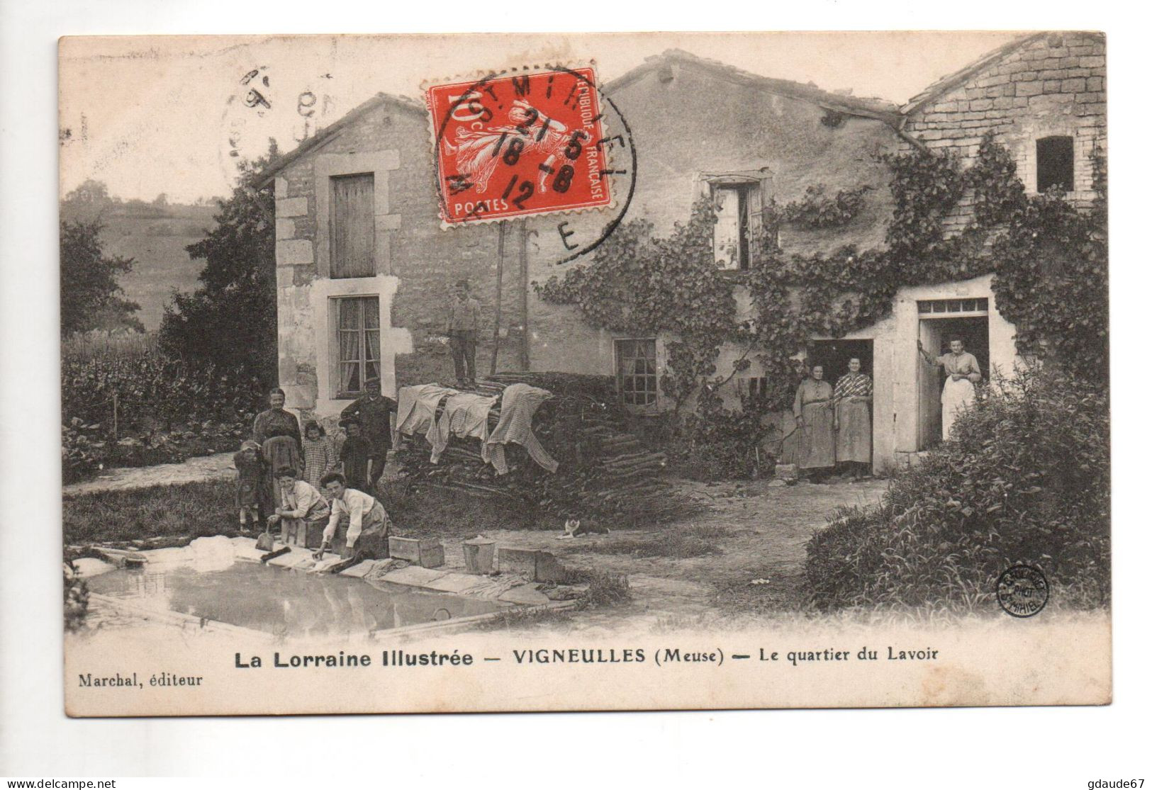 VIGNEULLES (55) - LE QUARTIER DU LAVOIR - LA LORRAINE ILLUSTREE - LAVANDIERES - METIER - Vigneulles Les Hattonchatel