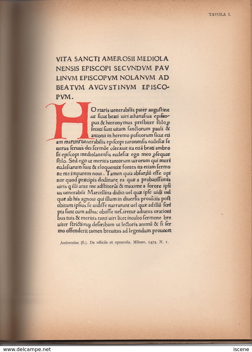 Catalogue De Vente Aux Enchères 1935 " Cento Libri Famosi ..." - Da Identificare