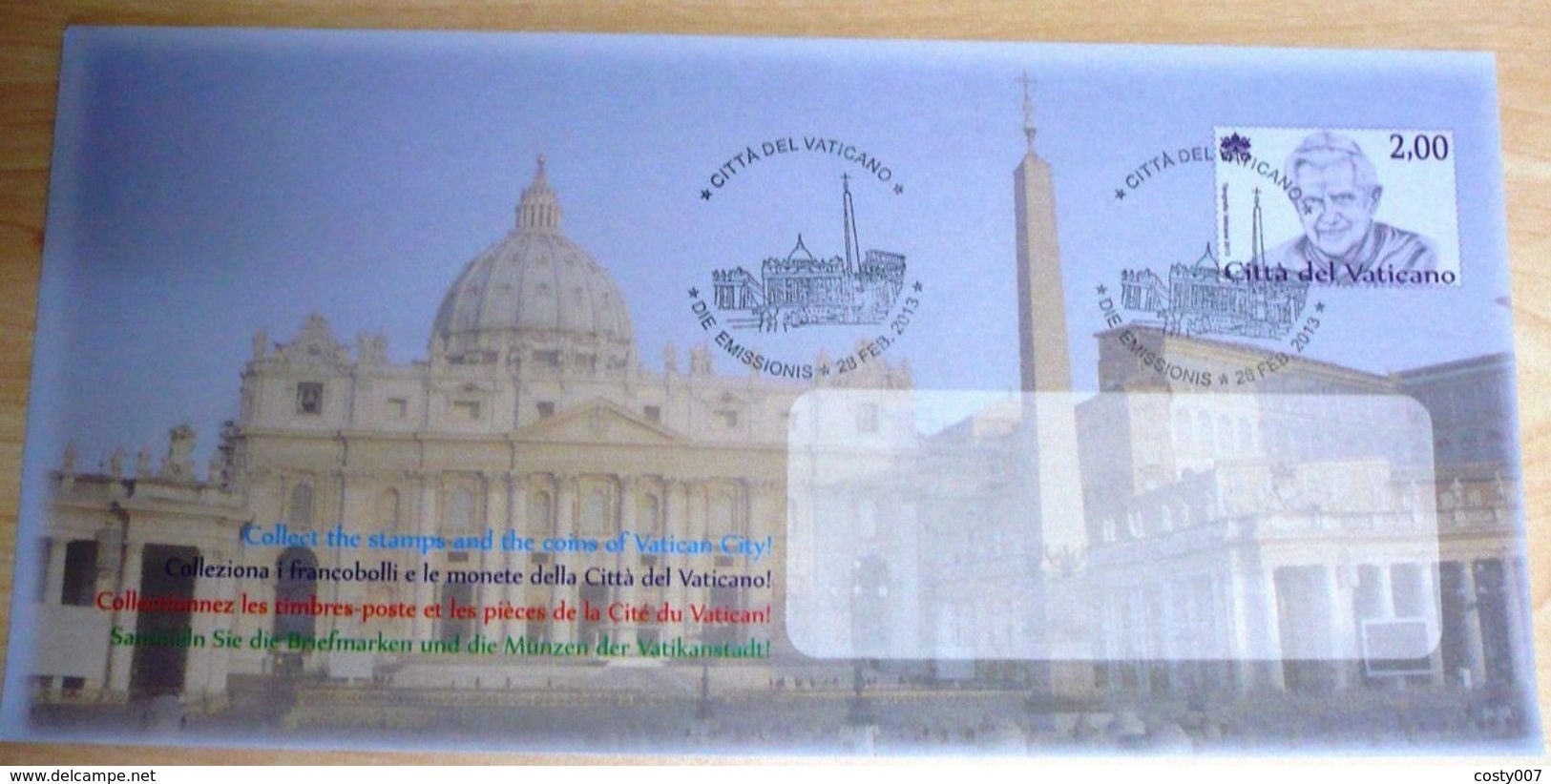 Vatican 2013 Vatican City FDC DE.214 - Covers & Documents