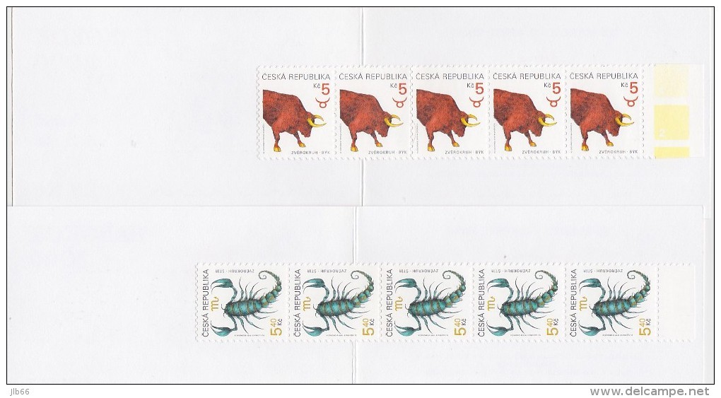 2 Carnets De 5 Timbres 1999 Bangkok 2000 Dragon Zodiaque Taureau Scorpion YT C 229/230 / Booklet Michel MH 0-78/79 - Neufs