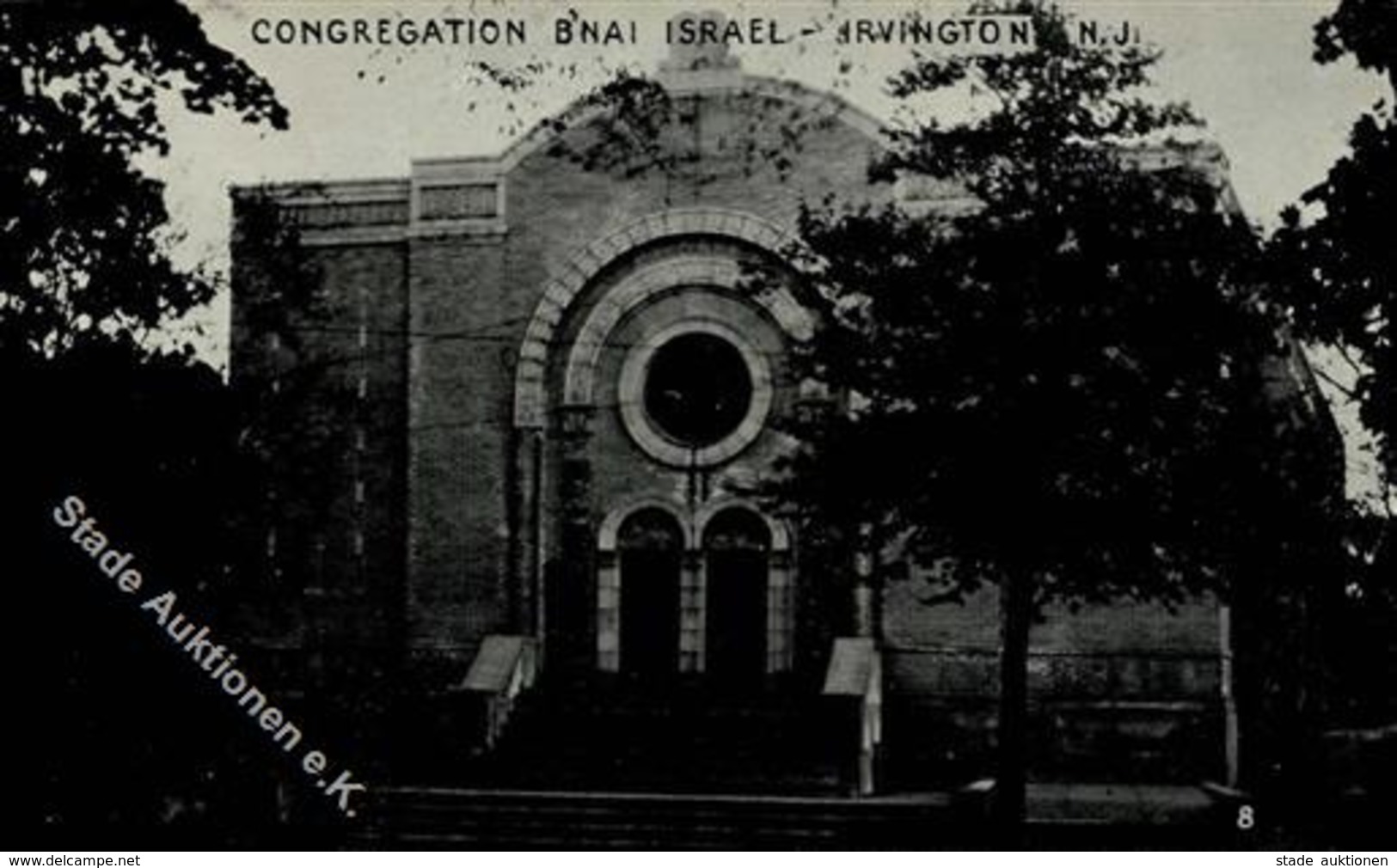 Synagoge Irvington USA I-II (fleckig) Synagogue - Judaisme