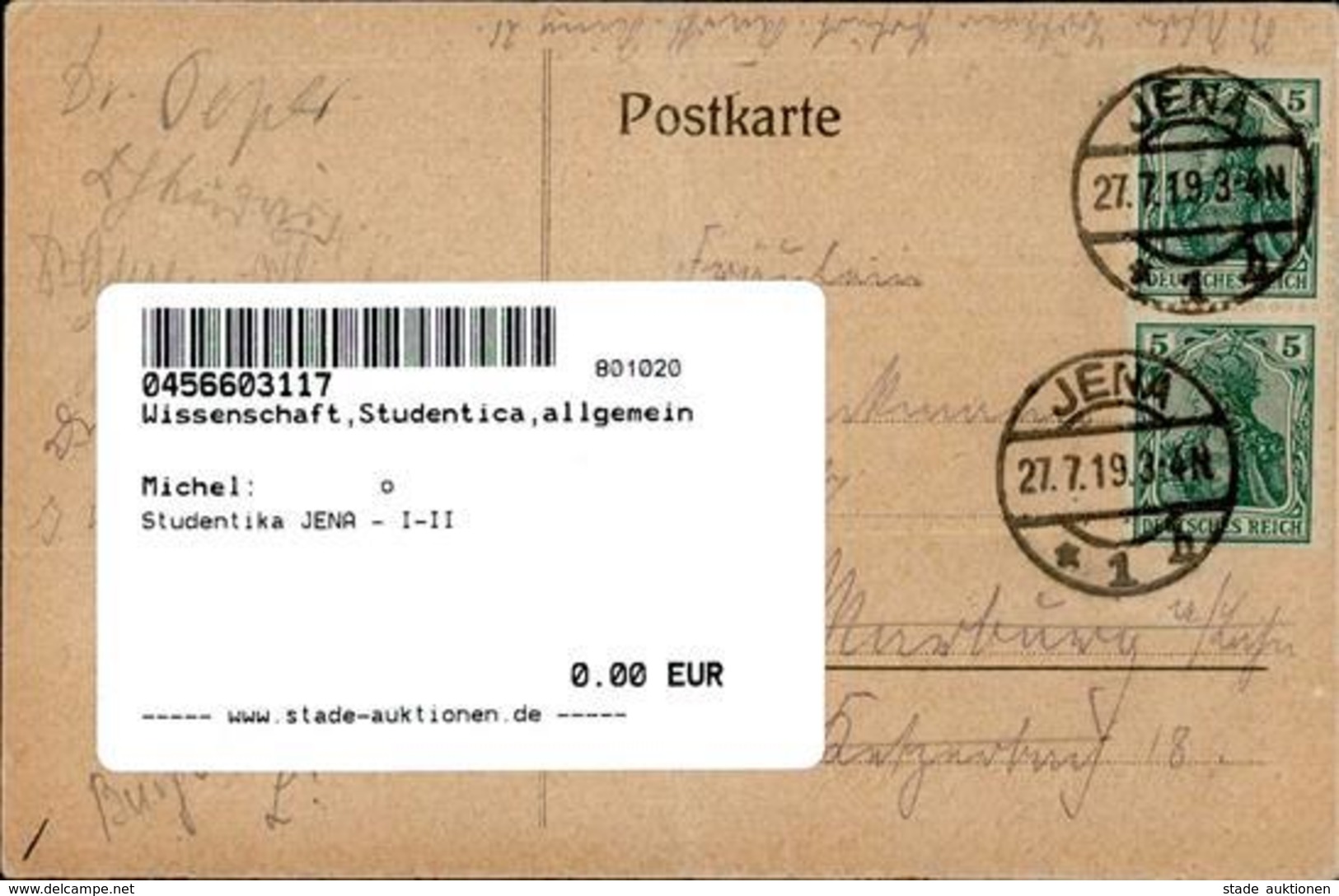 Studentika JENA - I-II - Unclassified