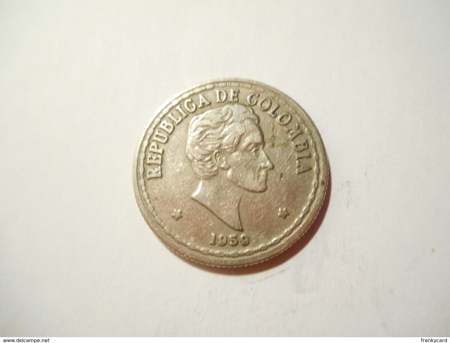 COLOMBIA 20 CENTAVOS 1959 - Colombie