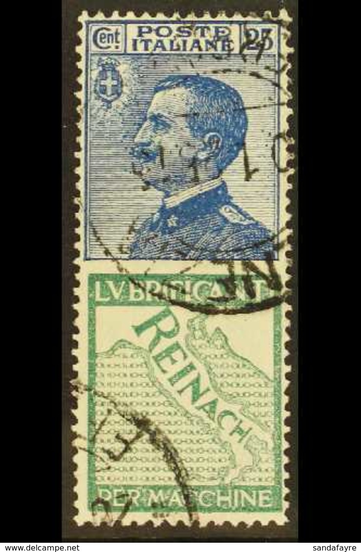 1924-5 ADVERT STAMPS 25c Blue With "Reinach" Advert In Green, Sassone 7, Fine Used. For More Images, Please Visit Http:/ - Unclassified