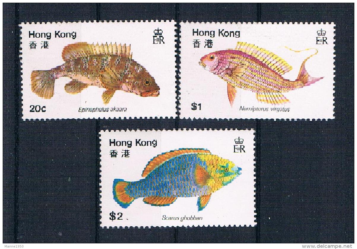 Hong Kong 1981 Fische Mi.Nr. 368/69/71 ** - Neufs