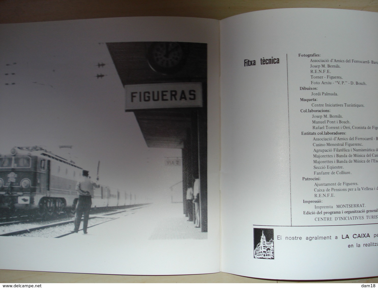 ESPAGNE PROGRAMA EXPOSICION CENTENARI FERROCARIL  FIGUERES 1977 24 PAGES + FEUILLET N° + REGLEMENT CONCOURS