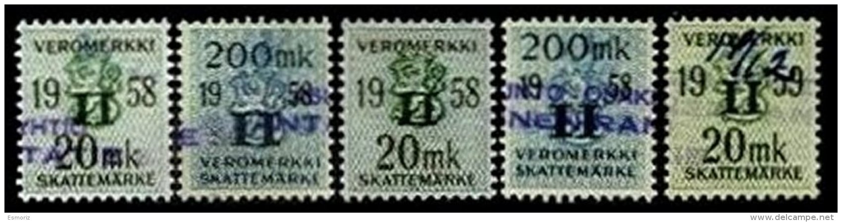 FINLAND, Income Tax, Used, F/VF - Revenue Stamps
