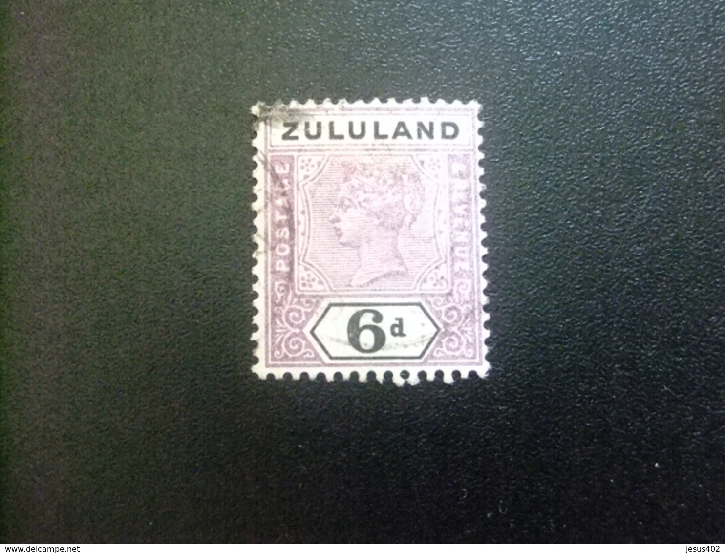 ZULULAND 1894 REINA VICTORIA Yvert 18 FU Stanley Gibbons N 24 FU Fil Corona - Zoulouland (1888-1902)