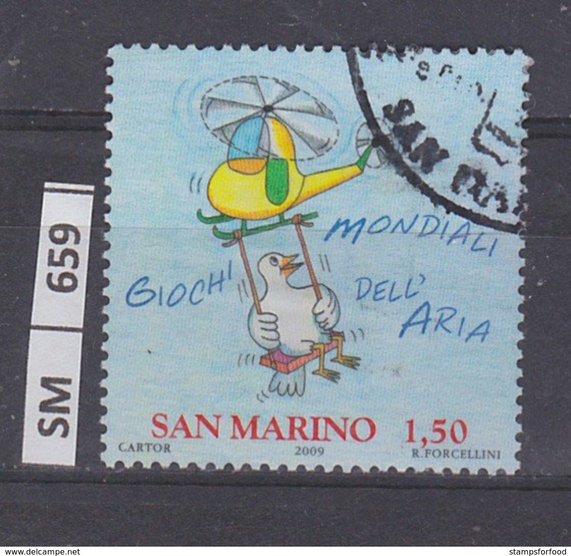 SAN MARINO   2009	Giochi Mondiali Dell'aria, 1,50 Usato - Used Stamps