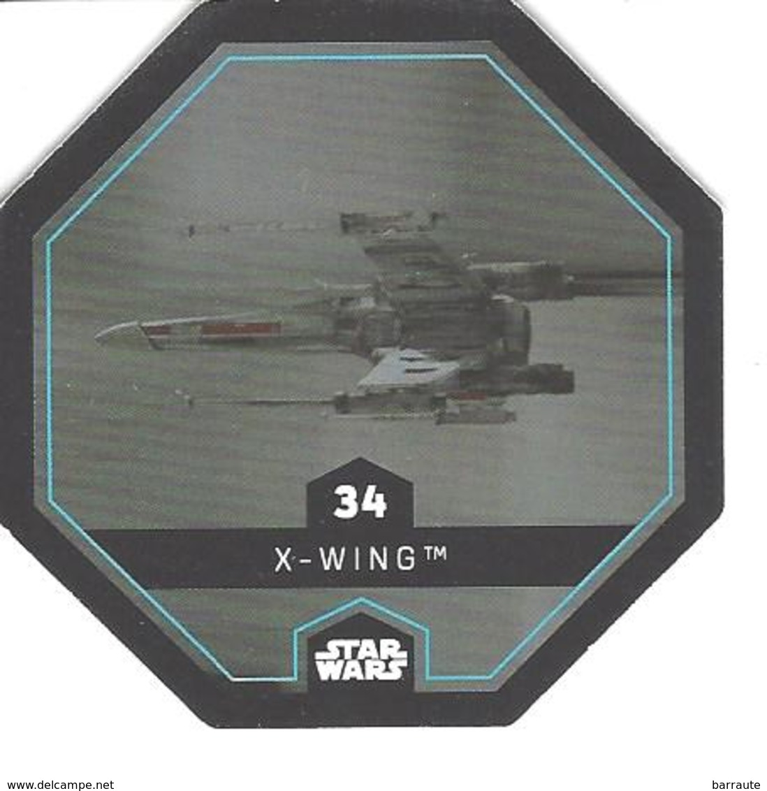 JETON LECLERC STAR WARS   N° 34  X - WING - Power Of The Force