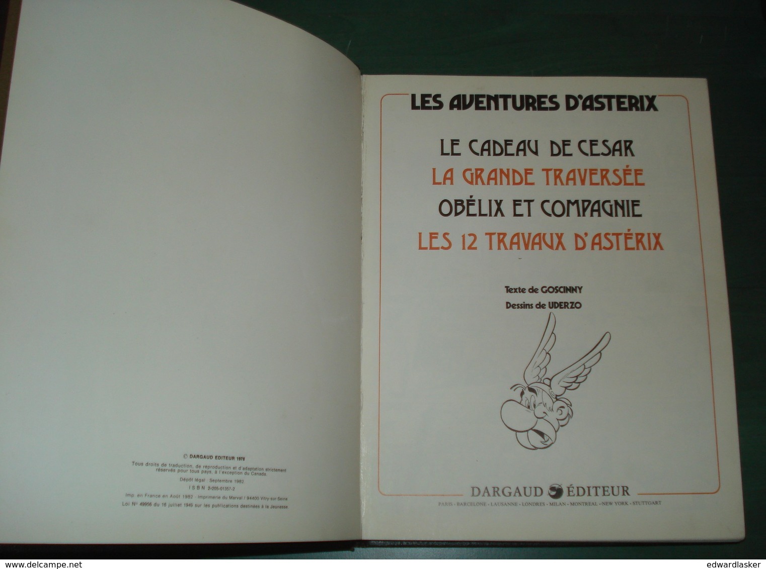 ASTERIX Le GAULOIS - Recueil ROMBALDI N°5 - Le Cadeau De César, Etc - Daté Septembre 1982 - Astérix