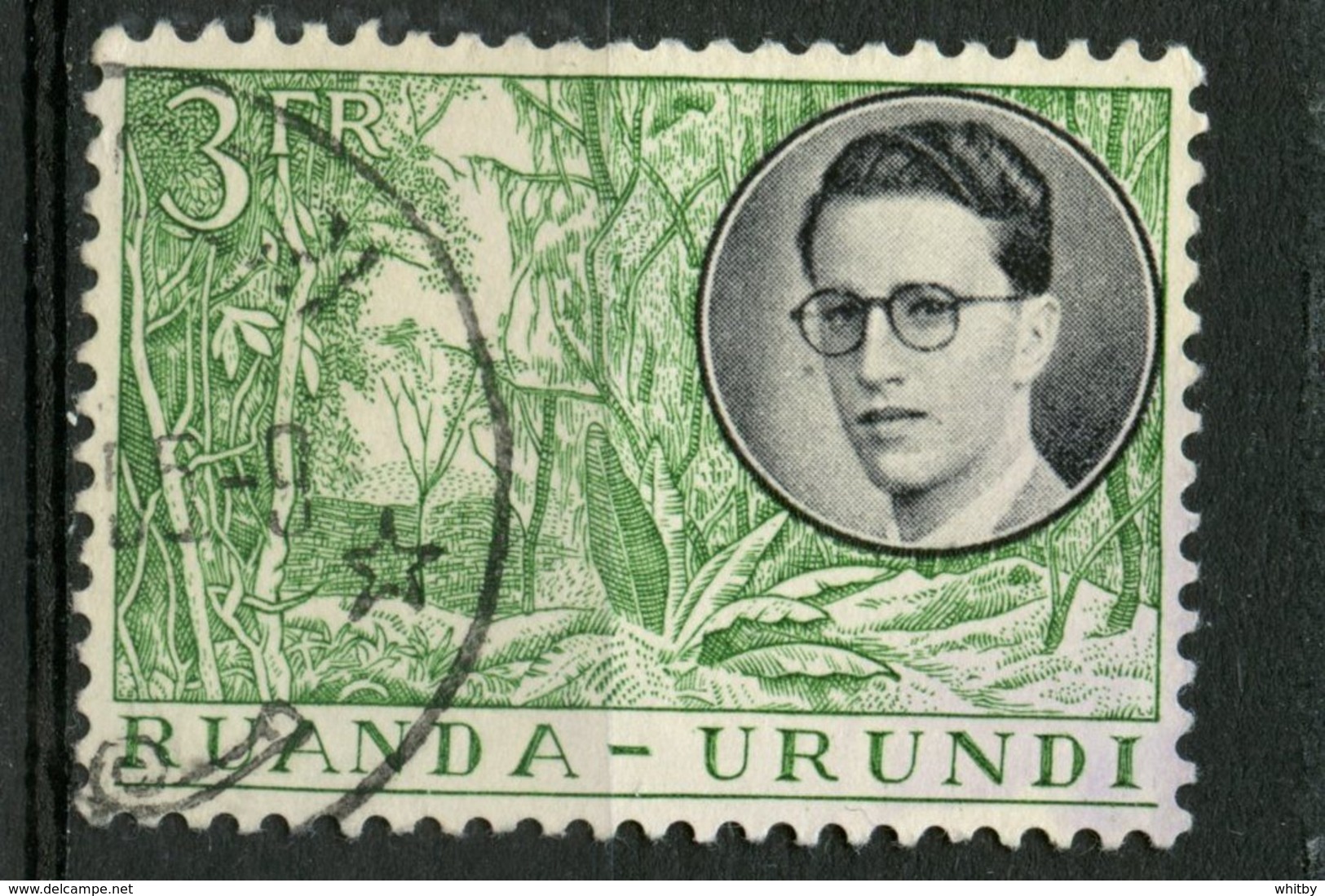 Ruanda-Urundi 1955 3fr King Baudouin Issue #134 - Gebraucht