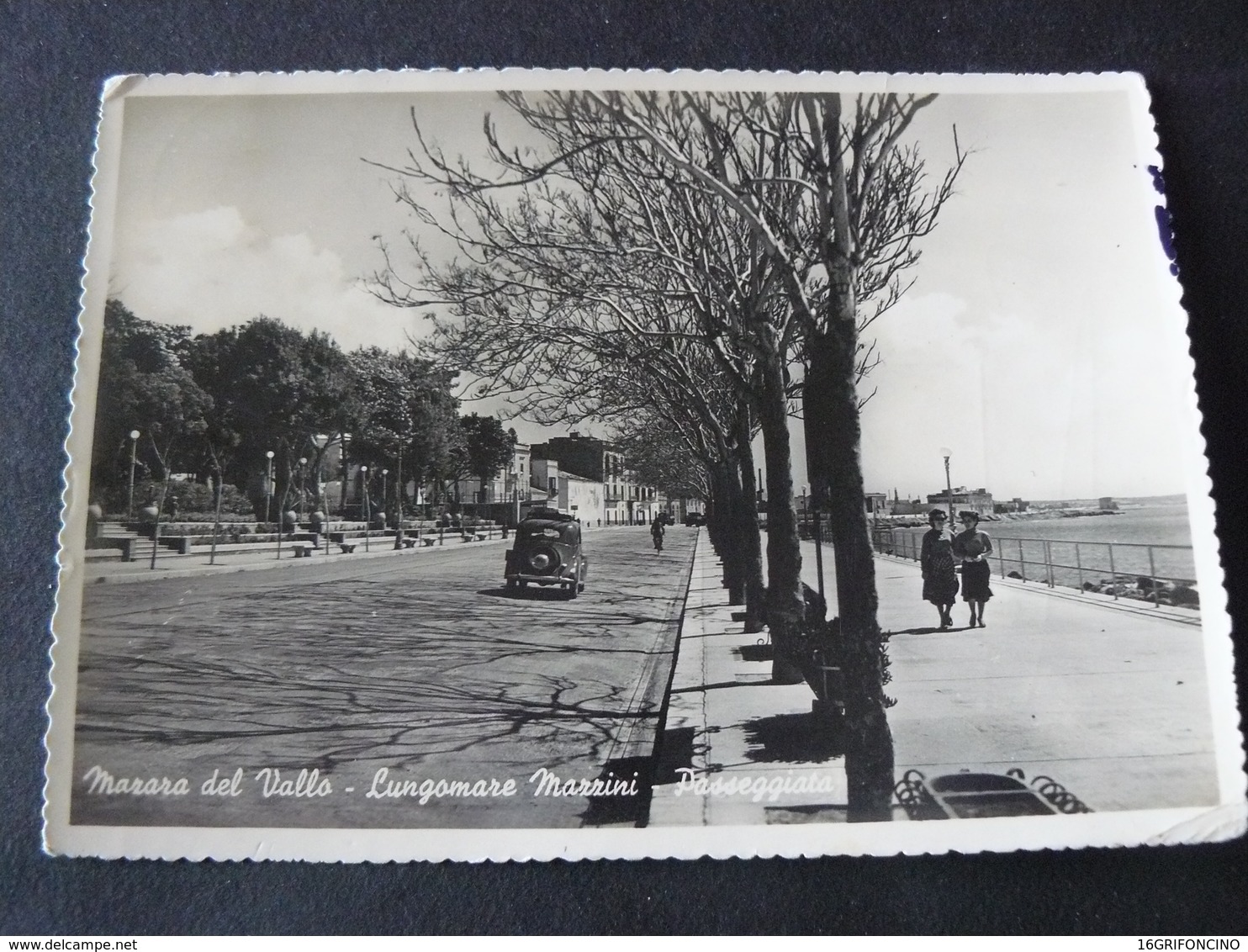 1955 OLD BEAUTIFUL POSTCARD OF MAZARA DEL VALLO..GO IN ITALY..// VIAGGIATA E BELLA DI MAZARA DEL VALLO - Mazara Del Vallo