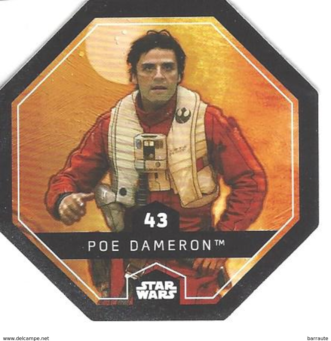 JETON LECLERC STAR WARS   N° 43 POE DAMERON - Poder De La Fuerza