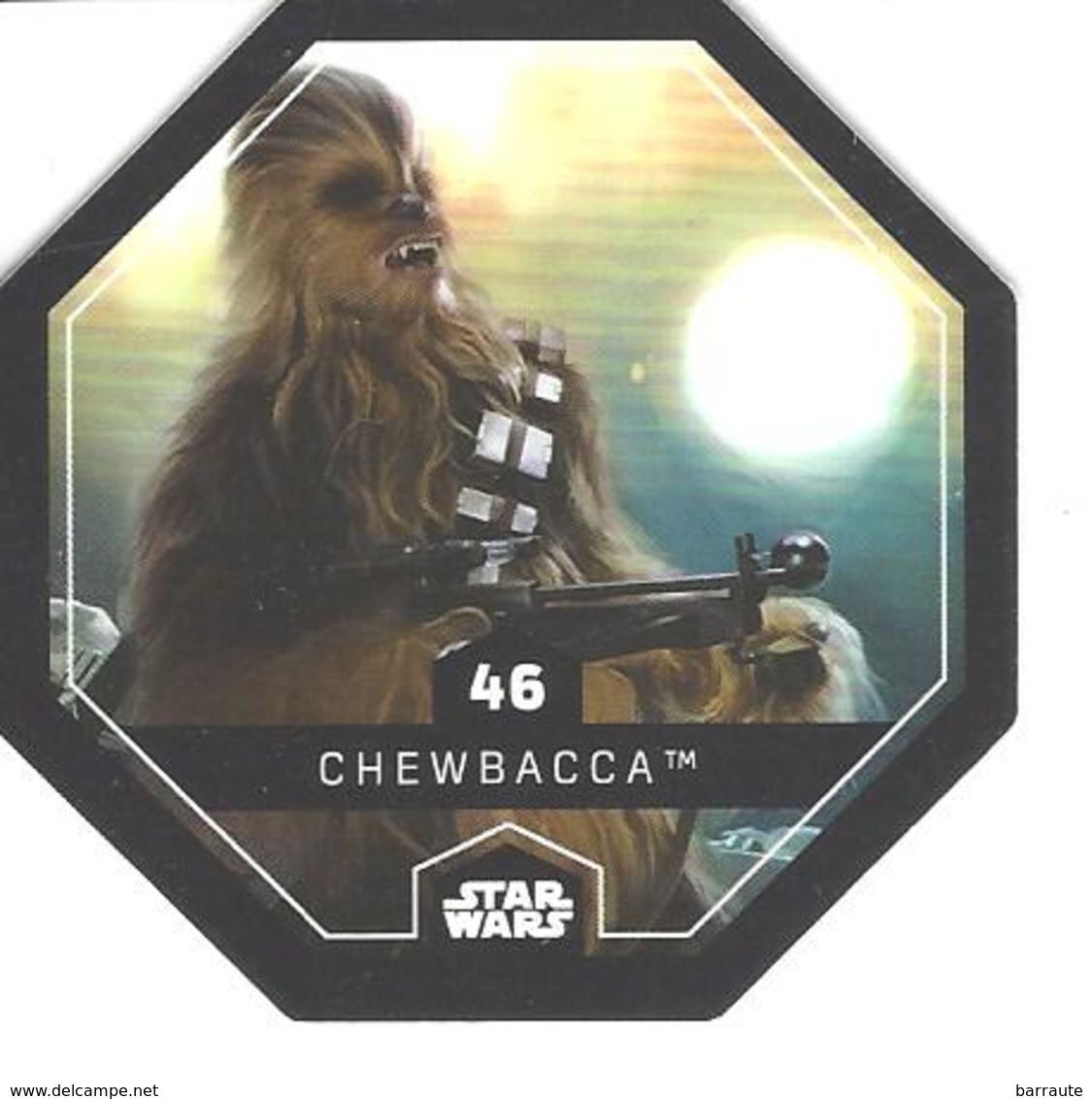 JETON LECLERC STAR WARS   N° 46 CHEWBACCA - Poder De La Fuerza