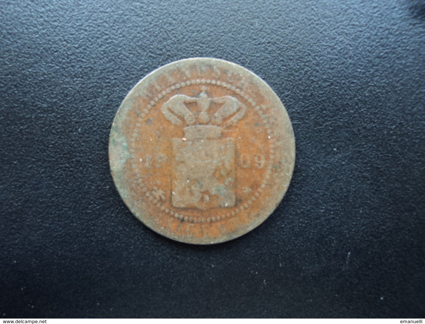 INDES NÉERLANDAISES : 1 CENT 1909 (u)  KM 307.2    B+ / B - - Indes Néerlandaises