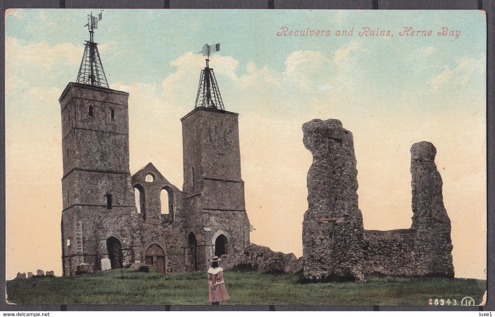 GREAT BRITAIN ,   HERNE BAY  , OLD POSTCARD - Canterbury