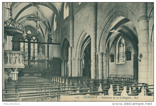 CH ROMONT / Intérieur De La Collégiale - Nef / - Romont