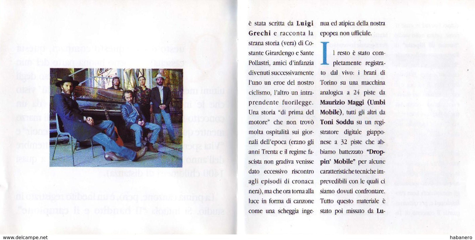 FRANCESCO De GREGORI  -  “IL BANDITO E IL CAMPIONE”  -  SPECIAL EDITION - PAPERBACK VERSION WITH BOOKLET - Other - Italian Music