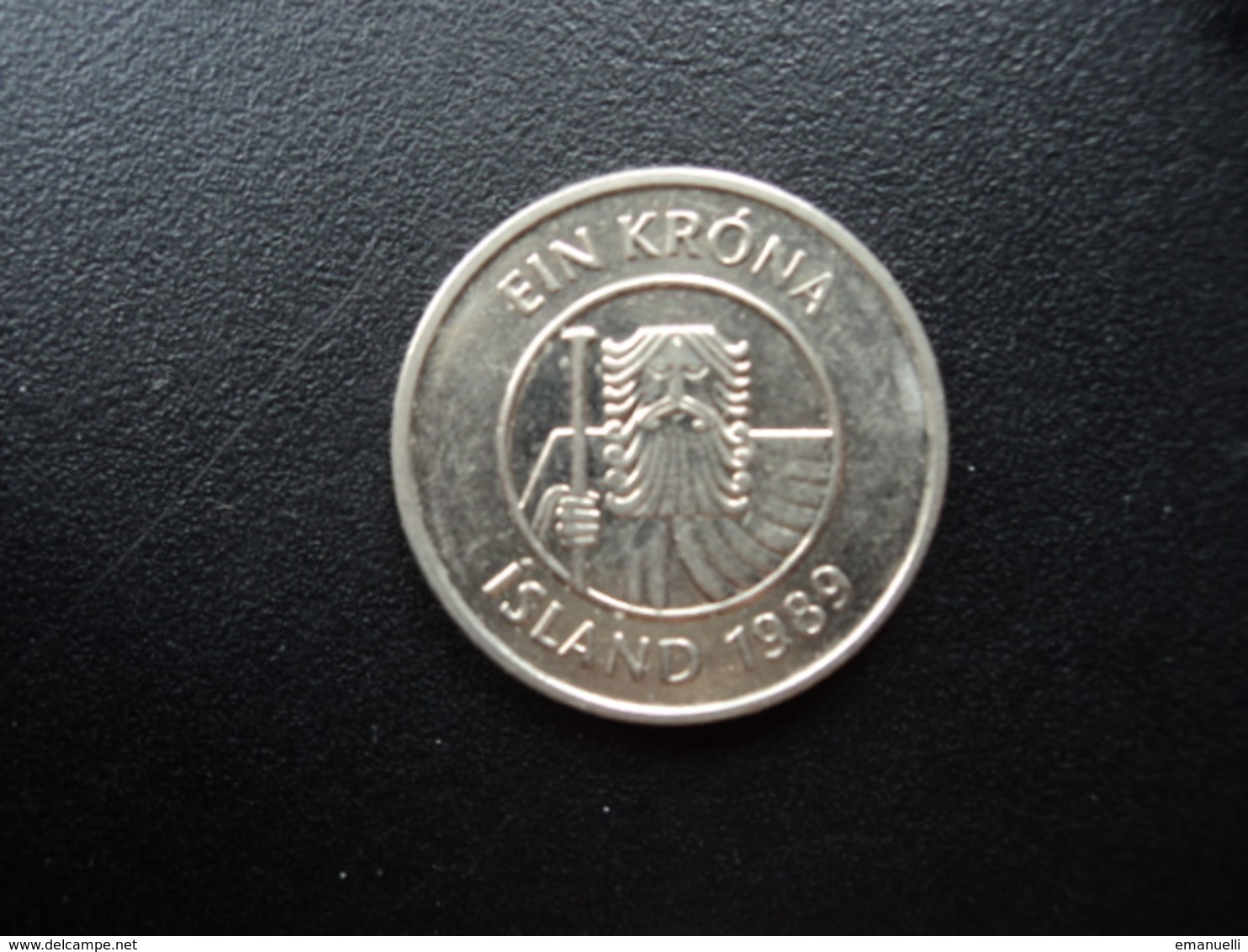 ISLANDE : 1 KRONA  1989  KM 27a    SUP+ - Islande