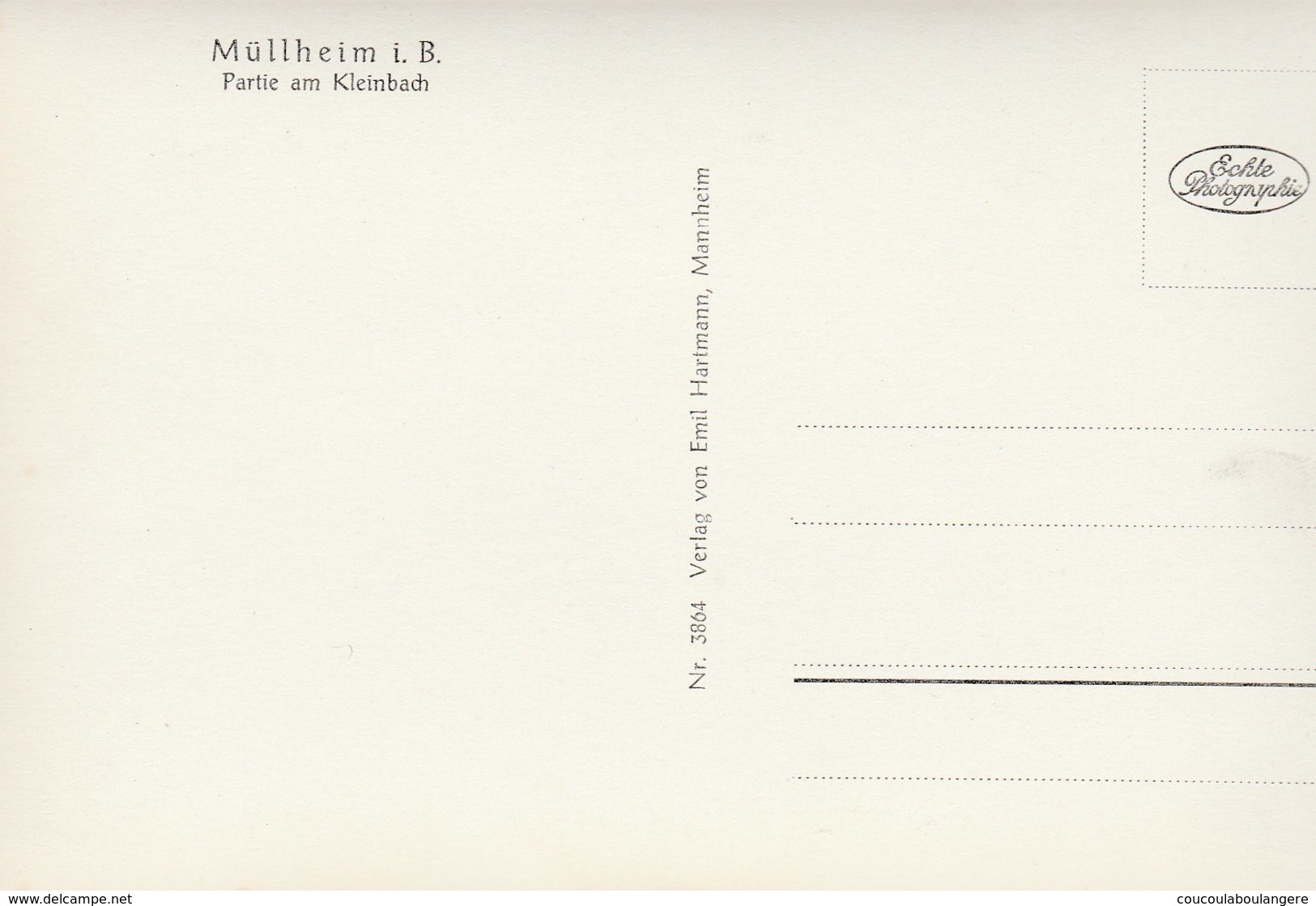 MULLHEIM - MUELLHEIM (ALLEMAGNE) 2 Karten - Muellheim