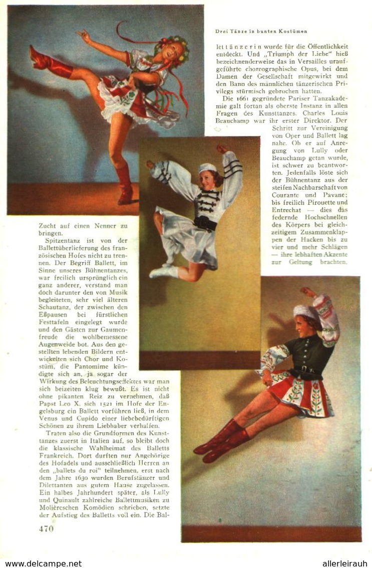 Vom Tänzerischen Stilalphabet Zum Klassischen Tansstil / Artikel, Entnommen Aus Zeitschrift /1942 - Packages