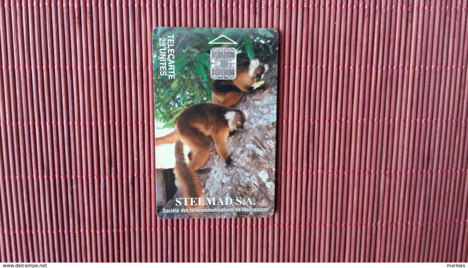 Phonecard Madagascar Animal Number  Used Rare - Madagascar