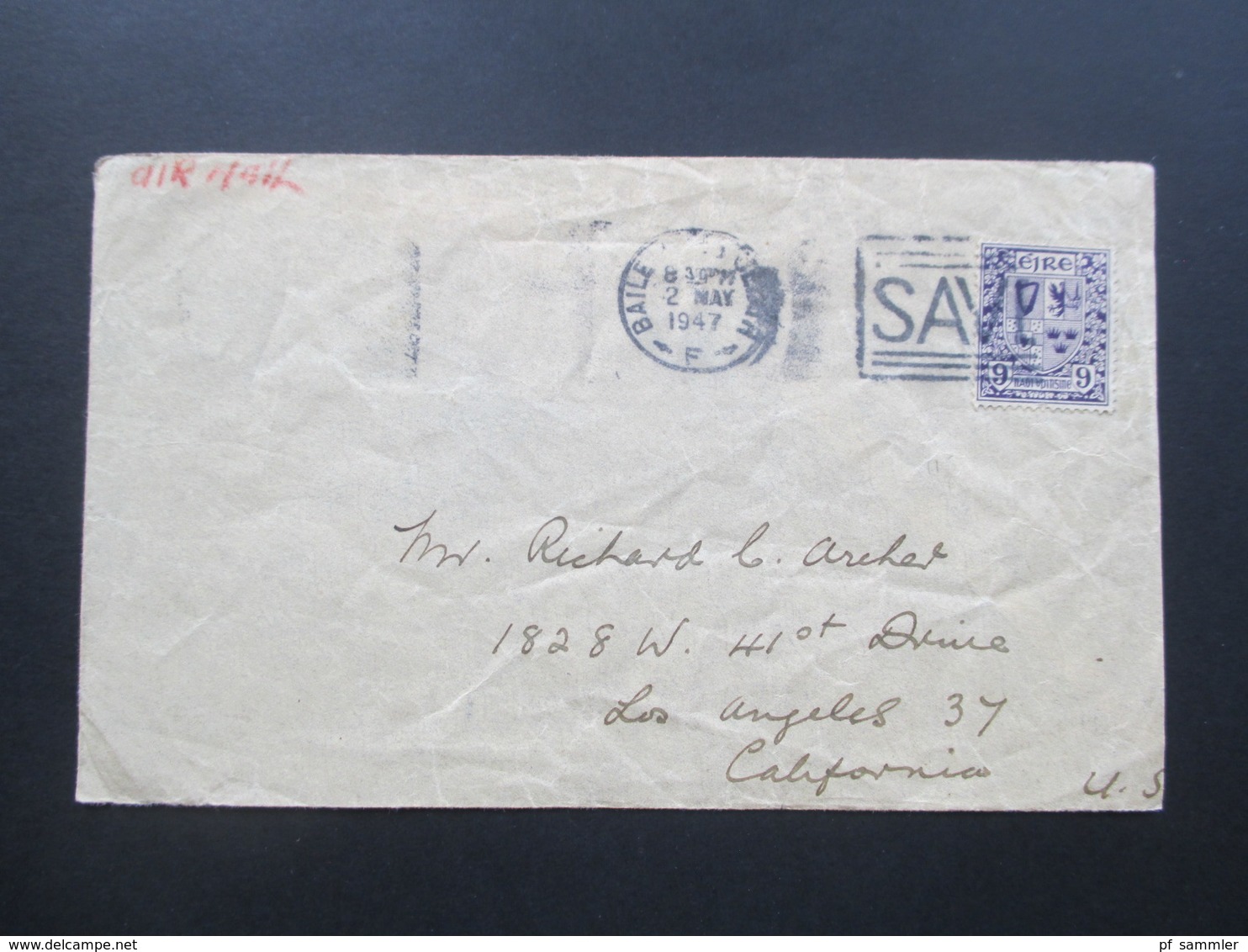 Irland / Eire 1947 Belege In Die USA. Air Mail / Luftpost. Interessant?? - Cartas & Documentos
