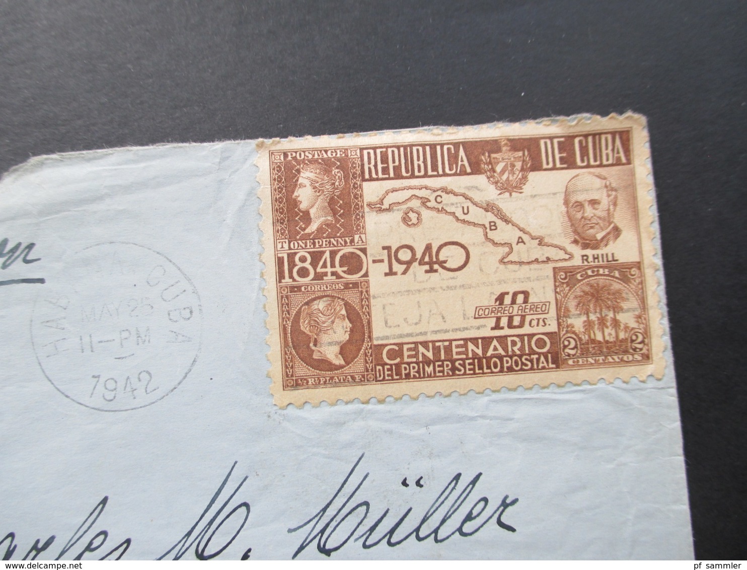 Zensurbeleg Kuba / Cuba 1942 Air Mail / Luftpost Nach New York. Examined By 3930 - Covers & Documents