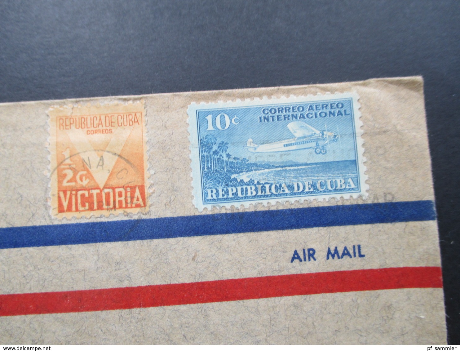 Zensurbeleg Kuba / Cuba 1940er Jahre Air Mail / Luftpost Nach New York. Examined By 8572 - Briefe U. Dokumente