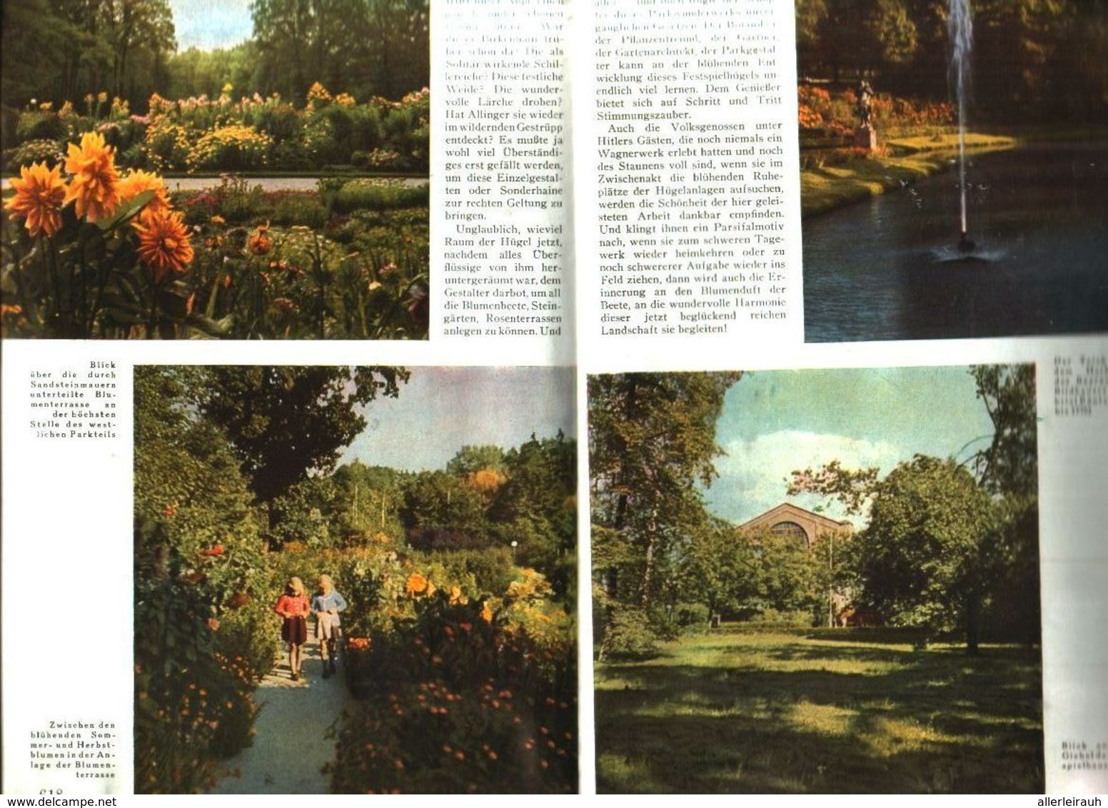 Gustav Allingers Gartenkunst Auf Dem Bayreuther Festspielhuegel)  / Artikel, Entnommen Aus Zeitschrift /1942 - Bücherpakete