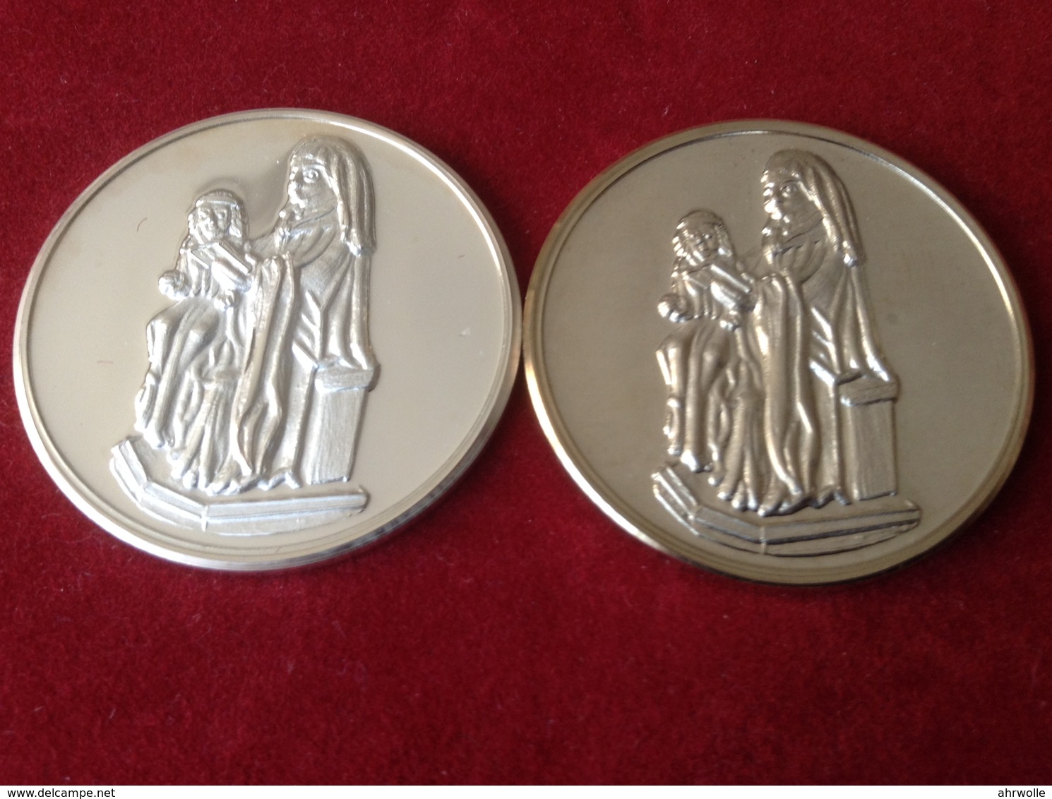 Medaillen Bachem Ahr 800 Jahre Sankt Anna Kapelle 1990 Silber - Souvenir-Medaille (elongated Coins)