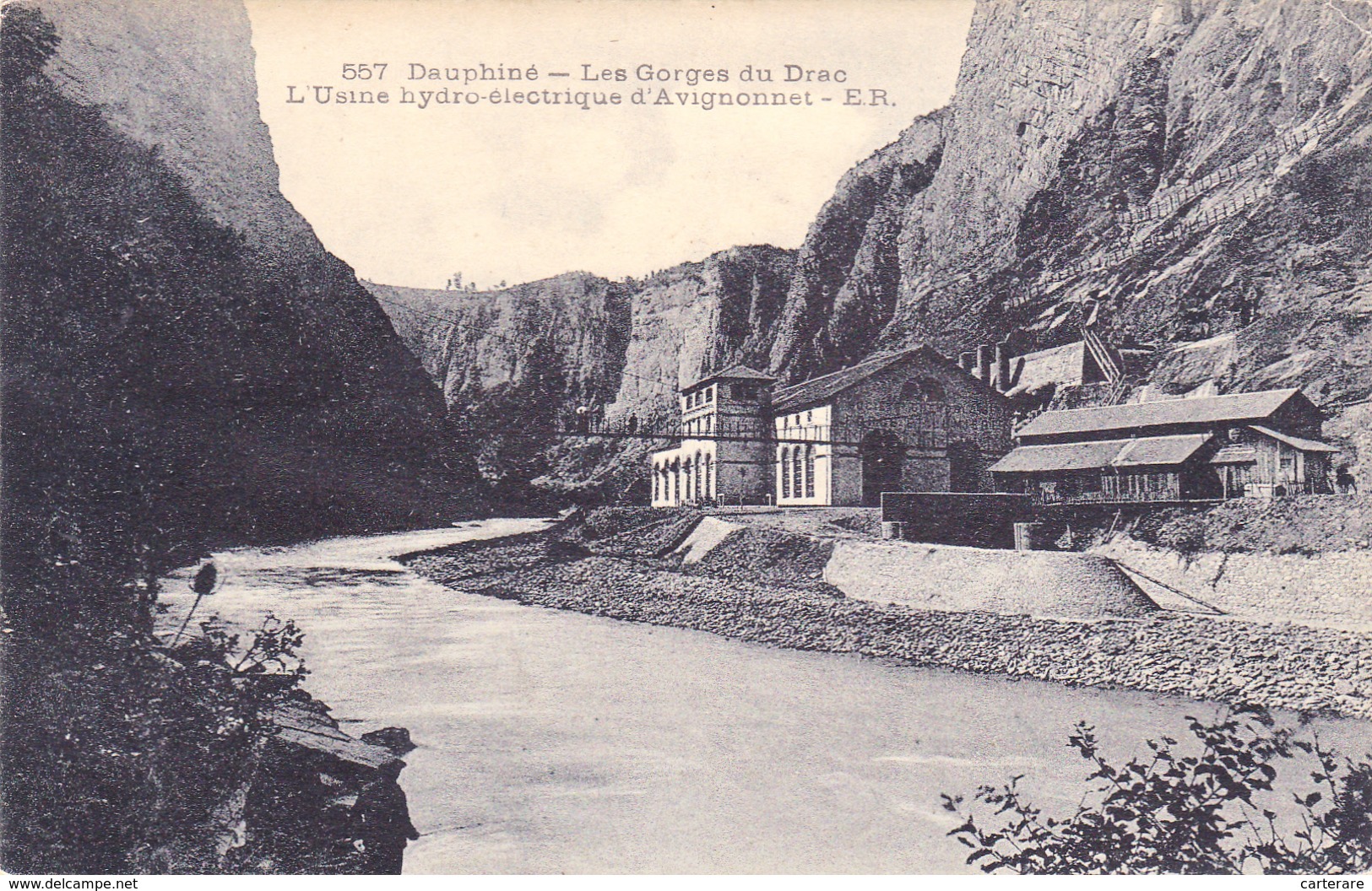 1919,isère,usine Hydro-électrique Avignonnet,prés Sinard Et Saint Martin De La Cluze,monestier Clermont,gorges Drac,rare - Vif