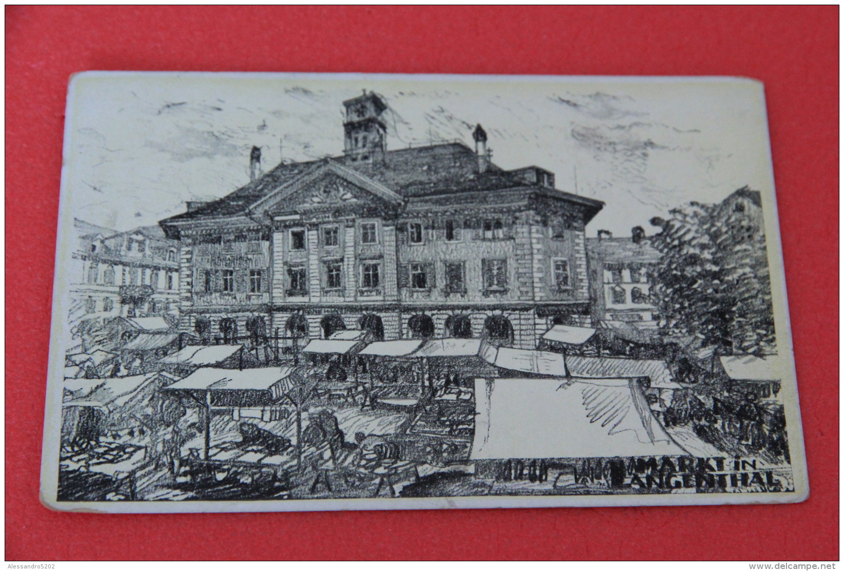 Bern Langenthal Markt 1917 - Langenthal