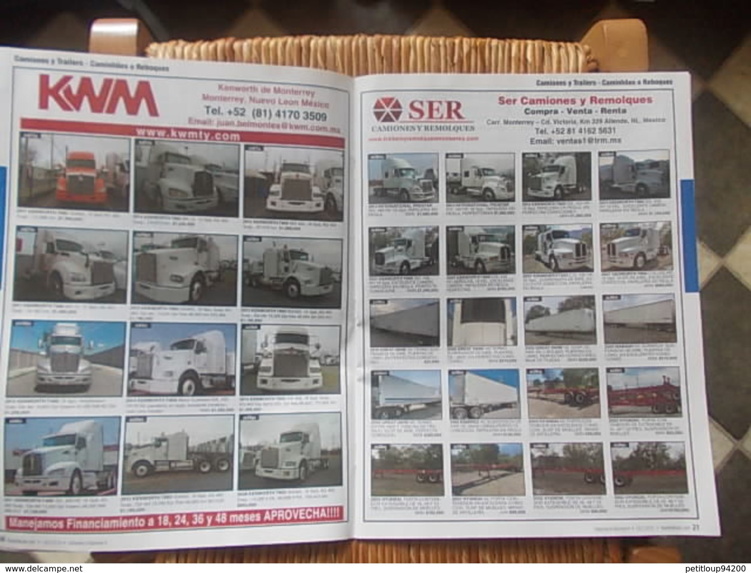 3 CATALOGUES VEHICULES  *Equipement Agricole *Equipement de Construction *Camions & Trailers *Accessoires Etc... MEXIQUE