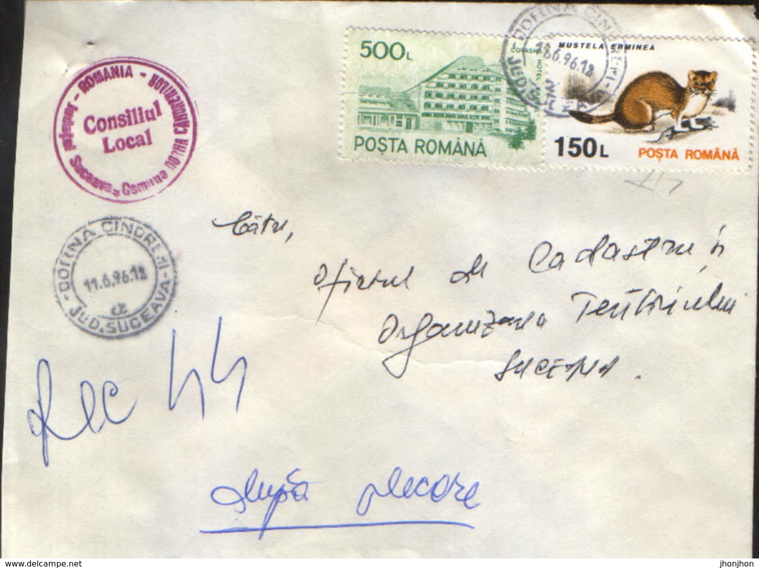 Romania - Registered Letter Circulated In 1996 - Briefe U. Dokumente