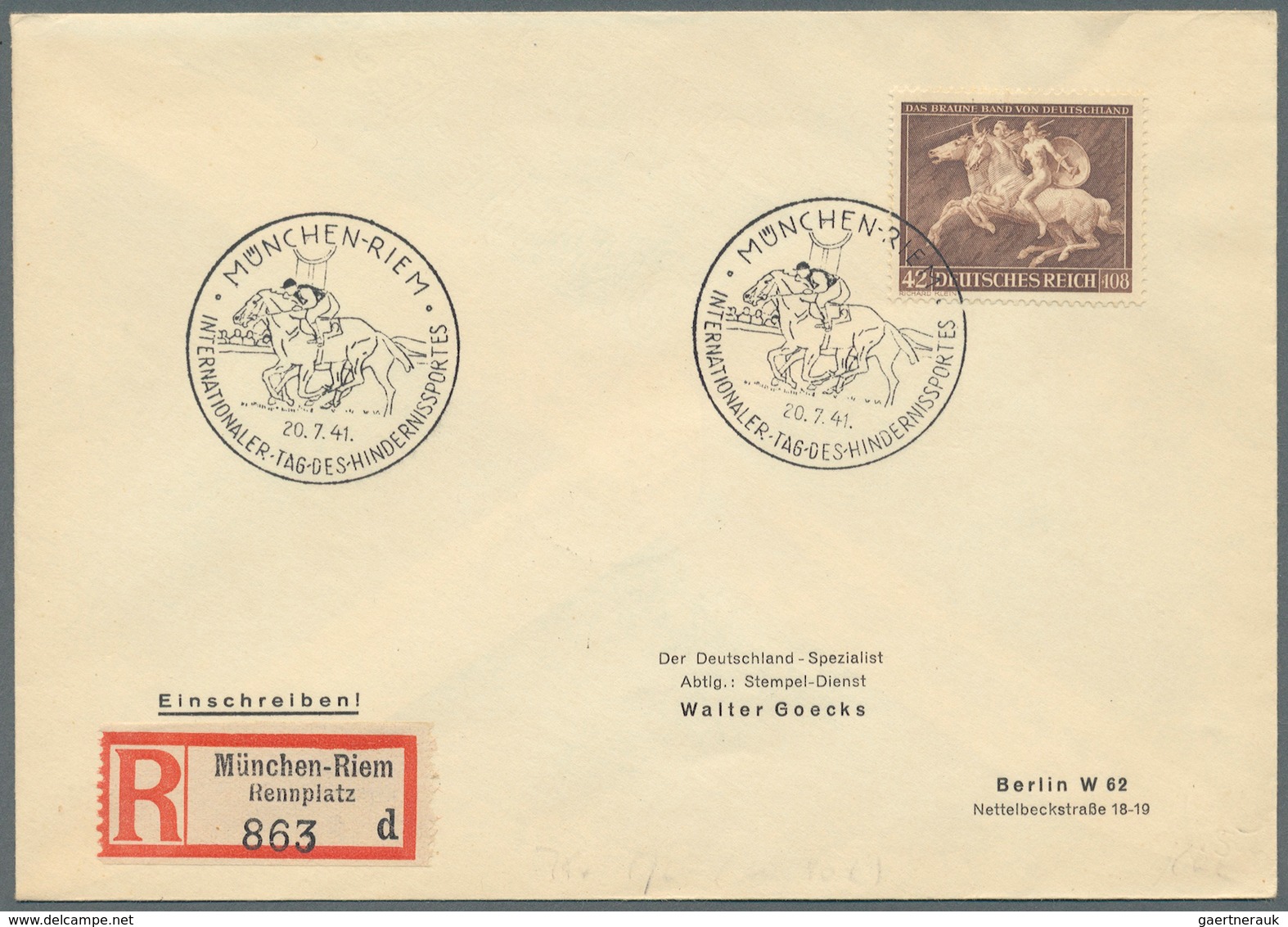 31656 Deutsches Reich - 3. Reich: 1937/1945, Saubere Partie Von Ca. 460 Philatelistischen Briefen/Karten M - Ungebraucht