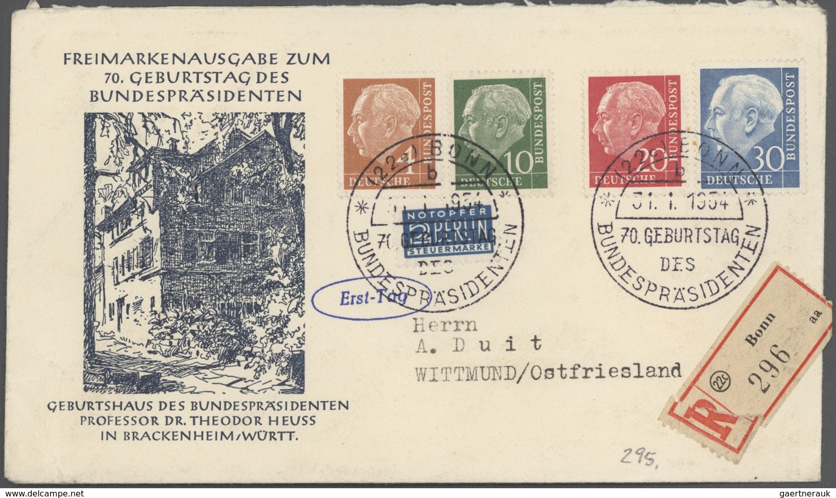 32717 Bundesrepublik Deutschland: 1949/92, FDC-Sammlung In 10 Alben Mit Auch Besseren Stücken Vom Anfang W - Sonstige & Ohne Zuordnung