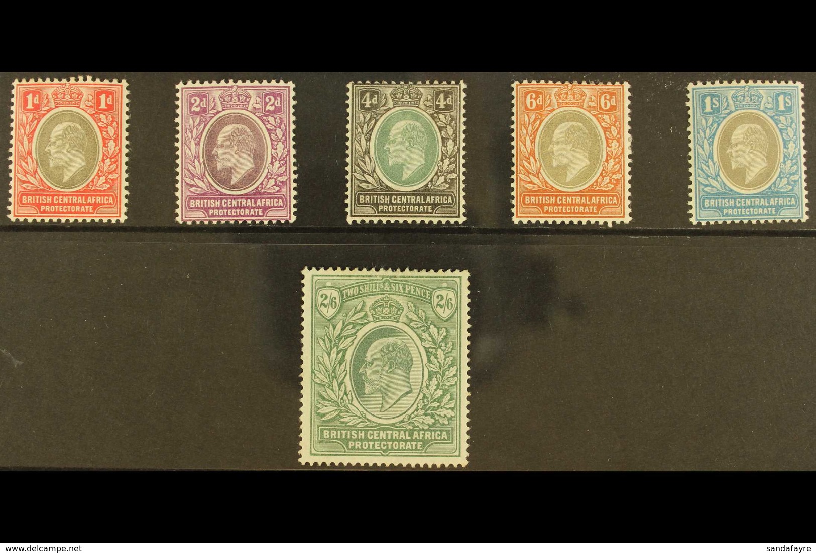 1903-04  KEVII Set To 2s6d, SG 59/63, Fine Mint. Fresh And Attractive. (6 Stamps) For More Images, Please Visit Http://w - Nyasaland (1907-1953)