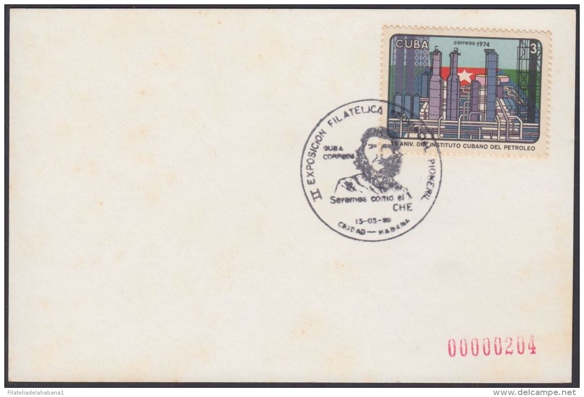 1989-CE-21 CUBA 1978 SPECIAL CANCEL. EXPO PIONERIL JUVENIL. ERNESTO CHE GUEVARA. - Briefe U. Dokumente