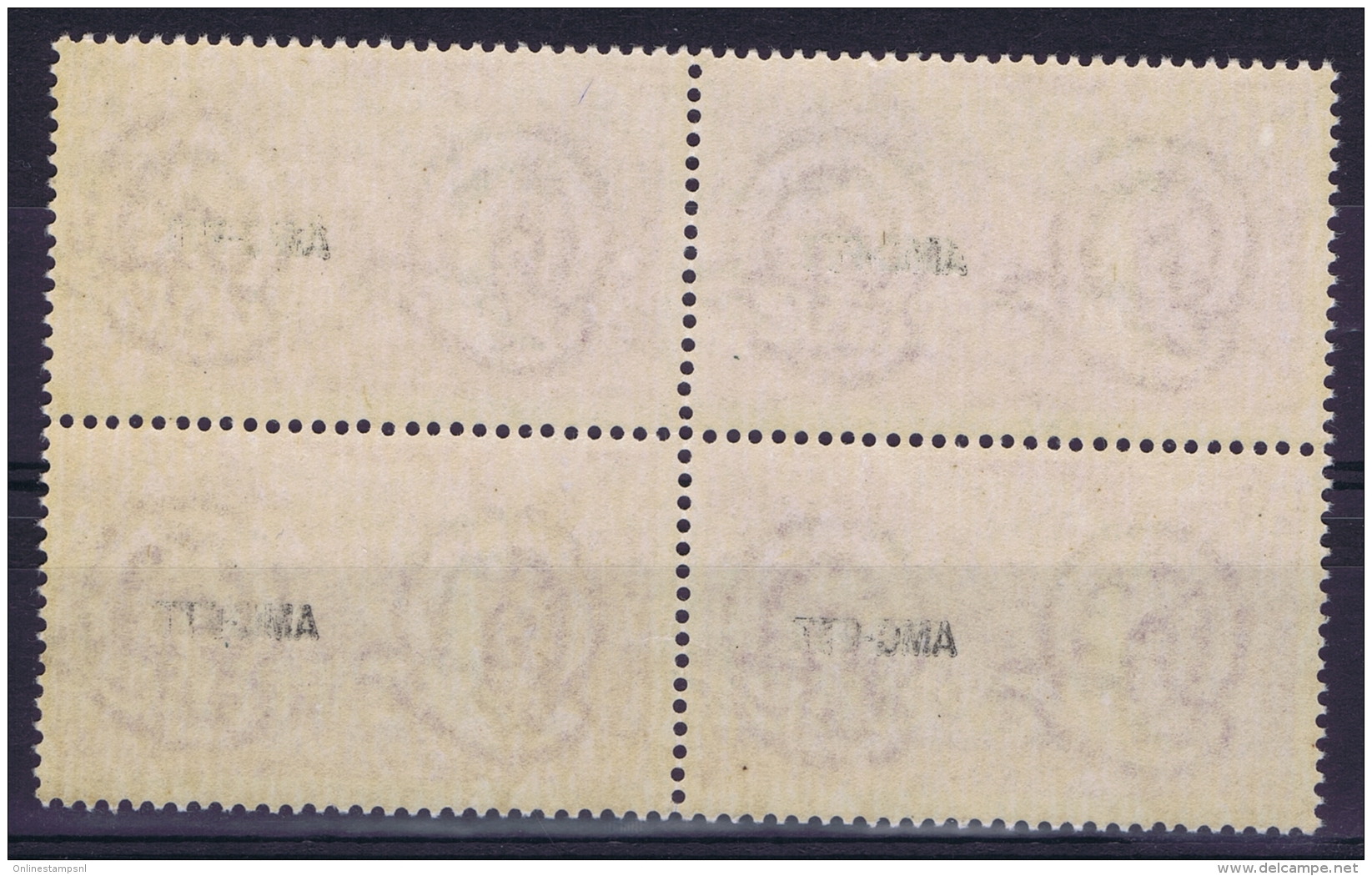 Italy  AMG FTT  Sa 7 Postfrisch/neuf Sans Charniere /MNH/** 1951  In 4 Block  1951 - Posta Espresso